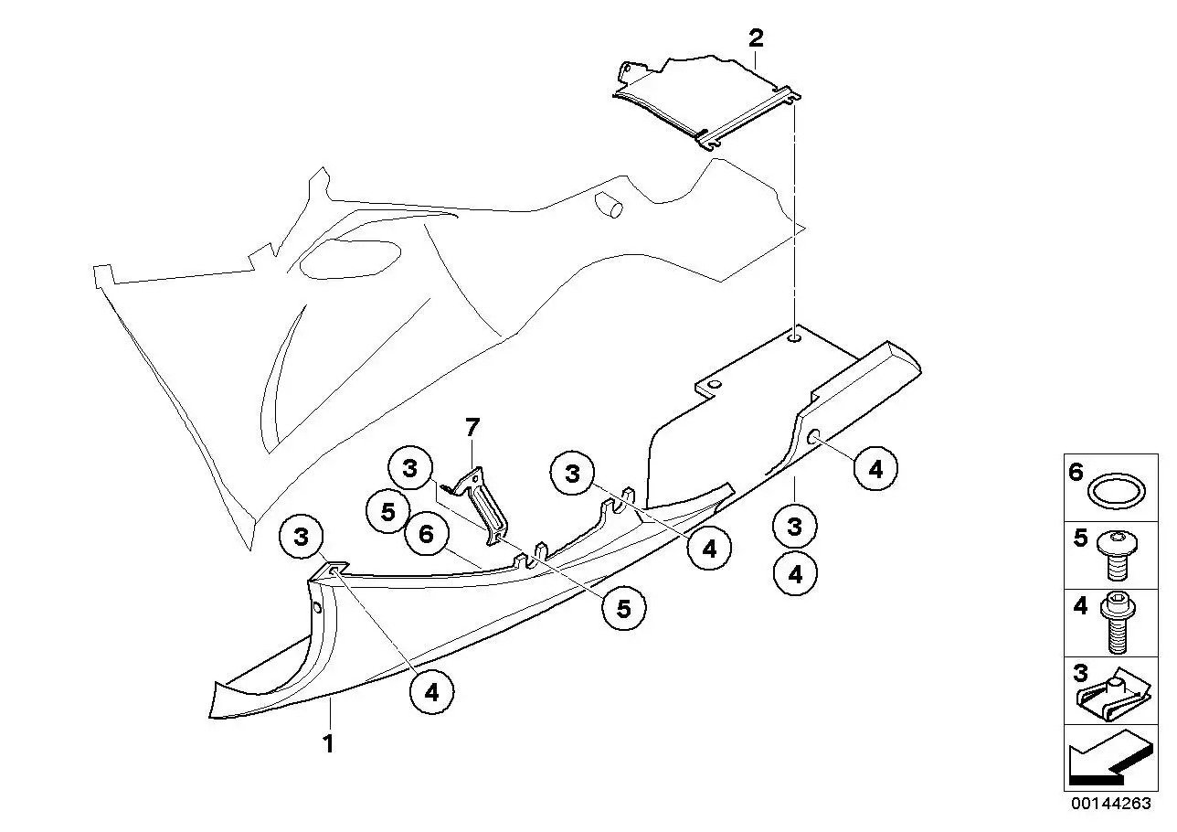 BMW Wärmeschutzblech K40 46637713914 - Bildposition 02