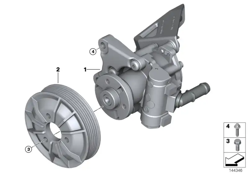 BMW Riemenscheibe E60 E61 E63 E64 E65 E66 E81 E82 E83 E84 E87 E88