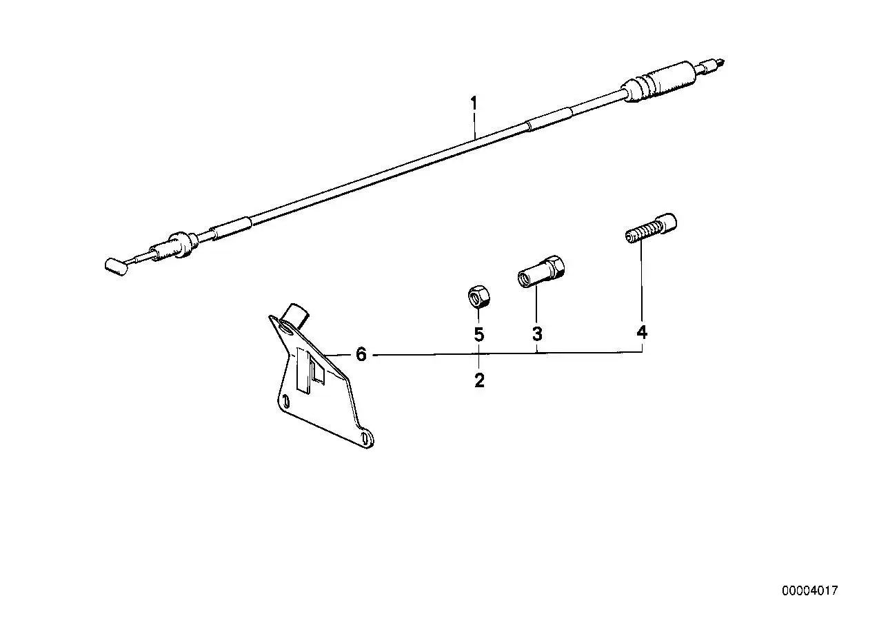 BMW Gaskabelzug 32731457016
