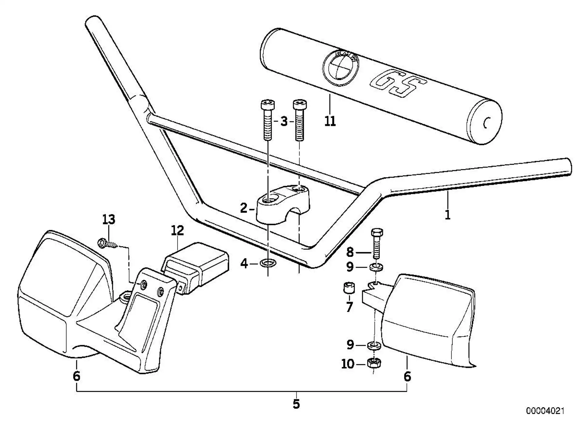 BMW Handschutz schwarz links 32712315711