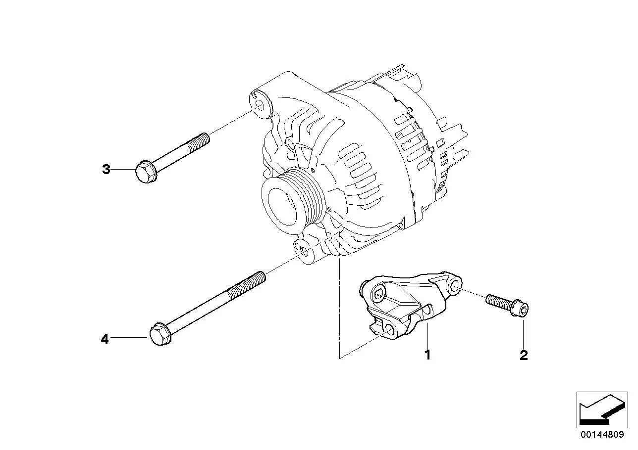 BMW Lagerbock Generator 12317793090 - Bildposition 01