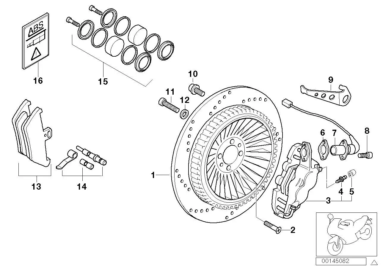 BMW Satz Bremsbeläge 34217680375