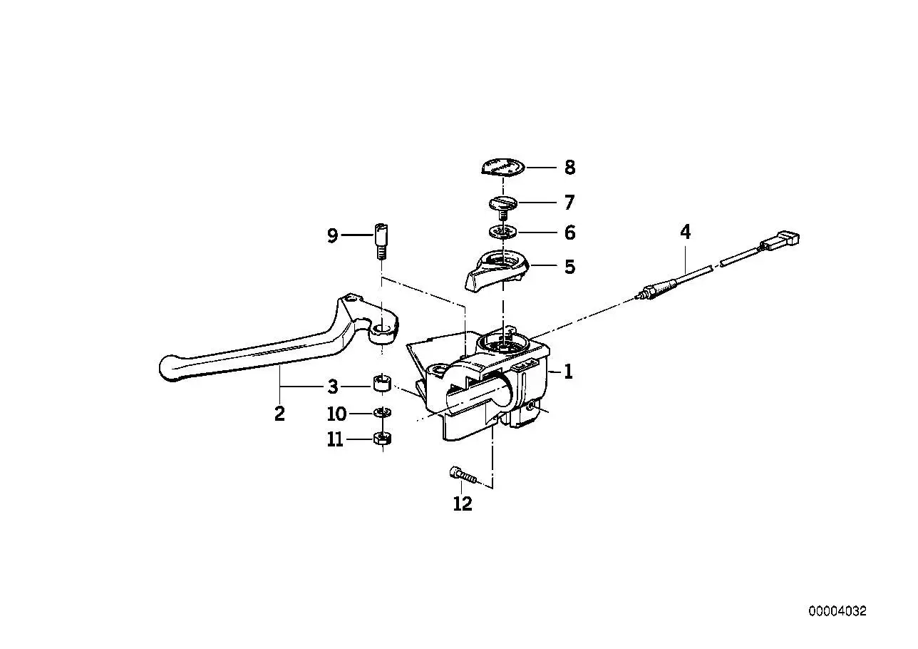 BMW Handhebel schwarz links 32721451700