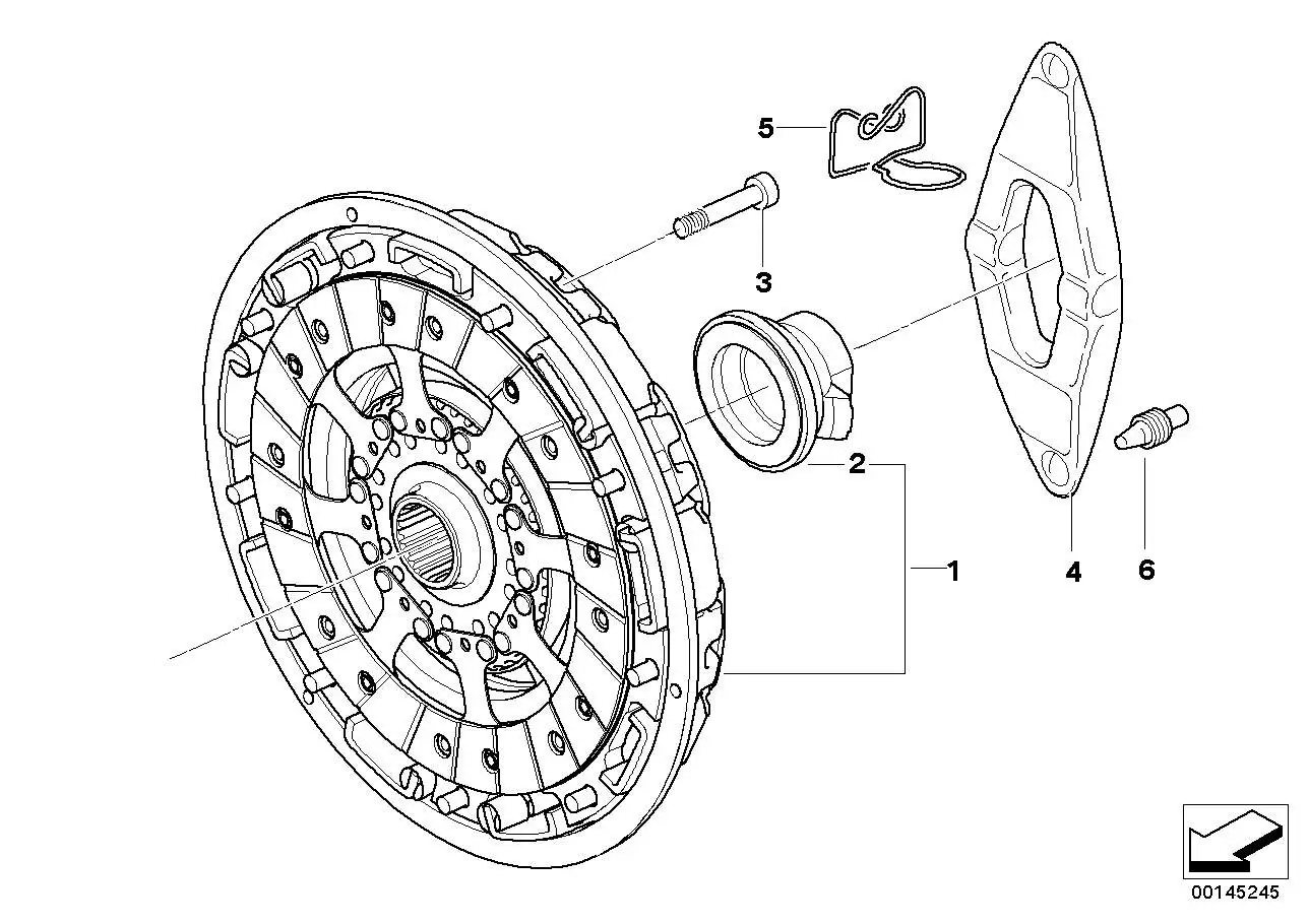 BMW Kupplungsausrücklager E60 E61 E63 E64 21517848830 - 5er E60 L