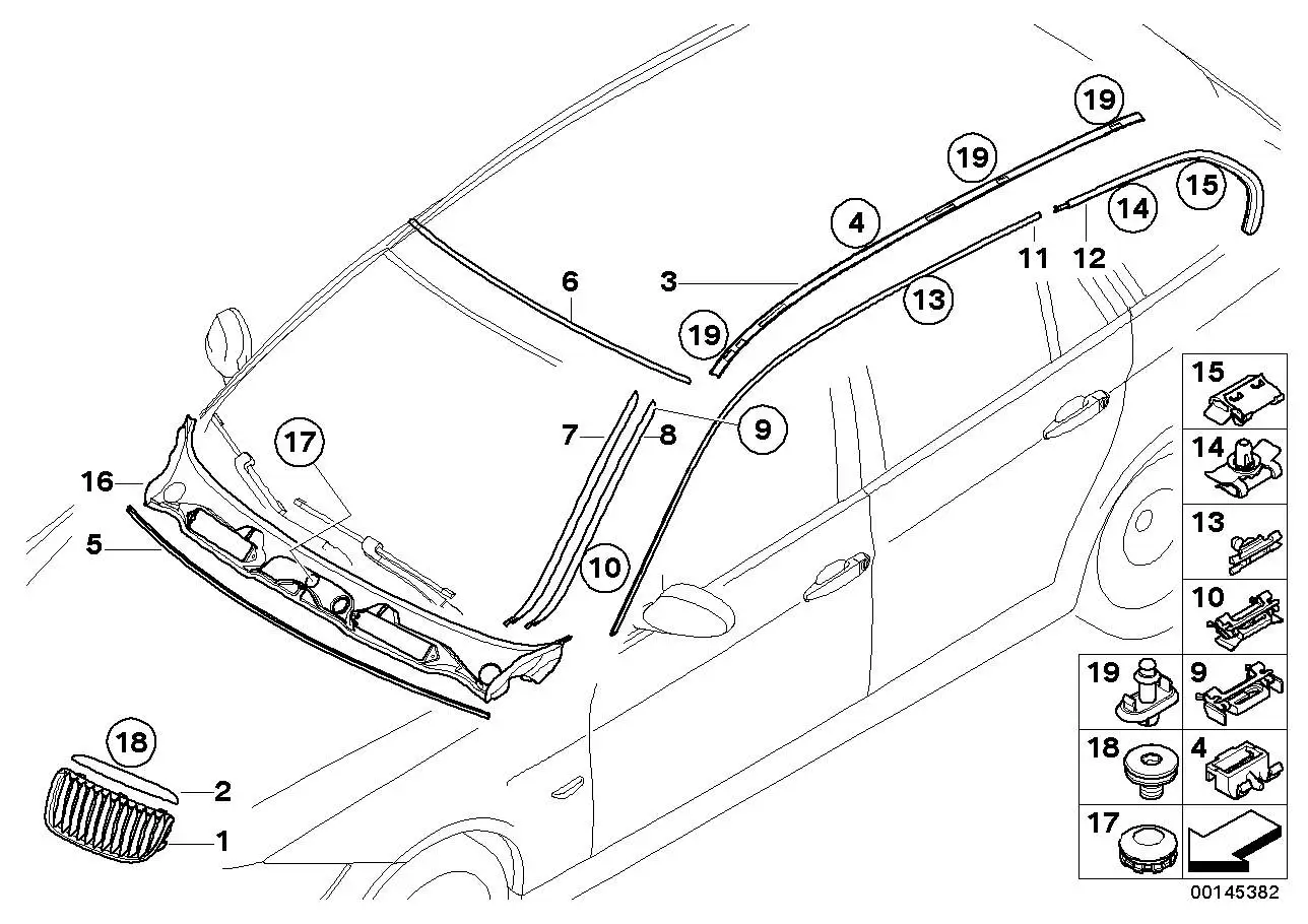 BMW Schraube E84 E91 07147174961 - 3er E91, X1 E84