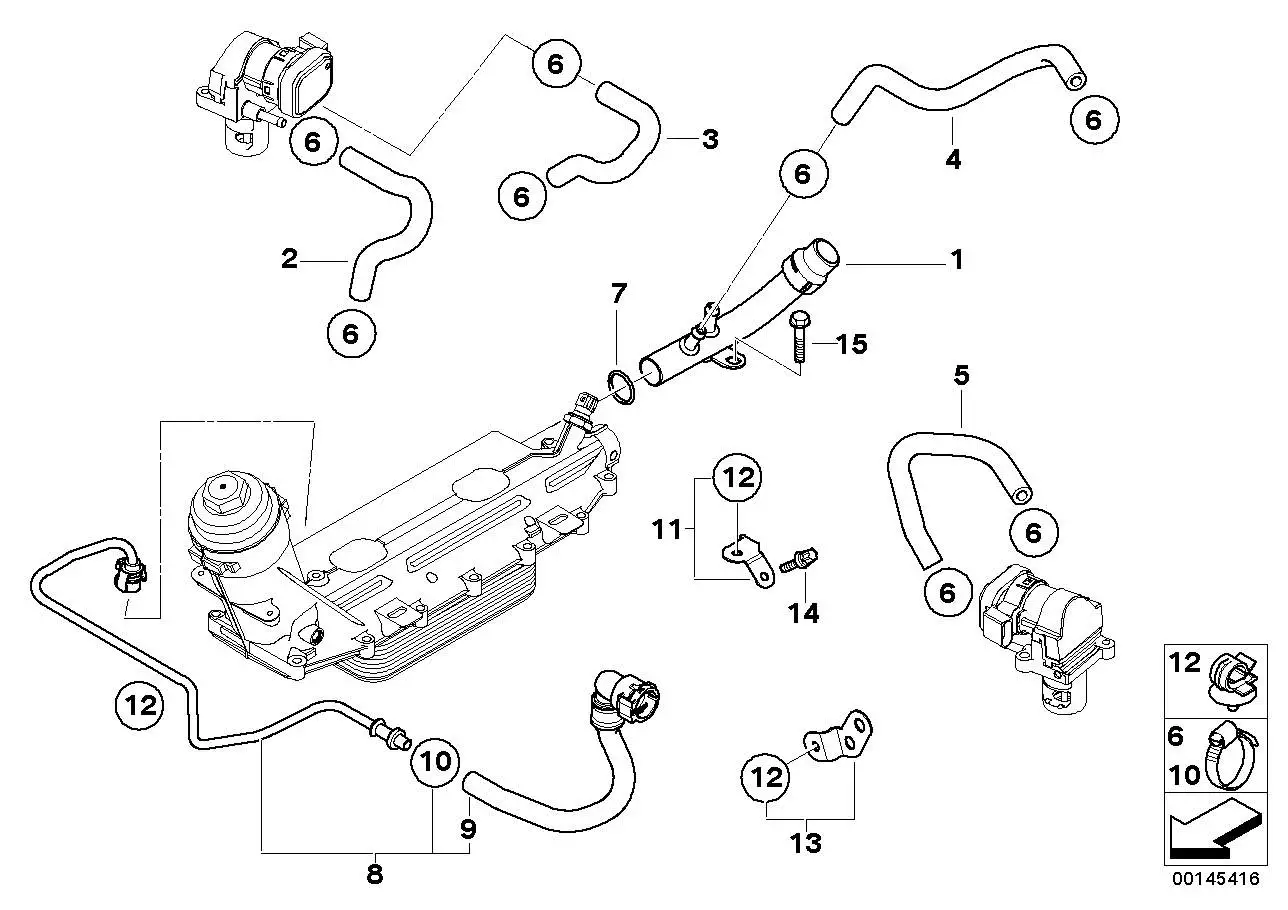 BMW Entlüftungsleitung E65 11537792205