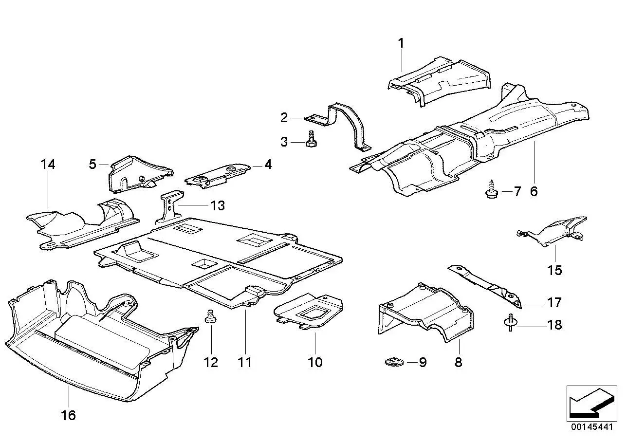 BMW Wärmeisolierung E36 51488146018 - Z3 E36