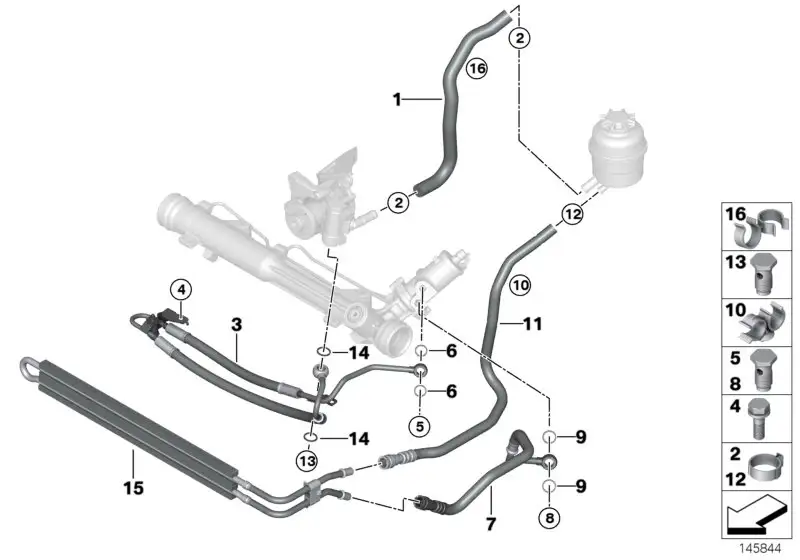 BMW Saugleitung E81 E82 E84 E87 E88 E90 E91 E92 E93 32416850582