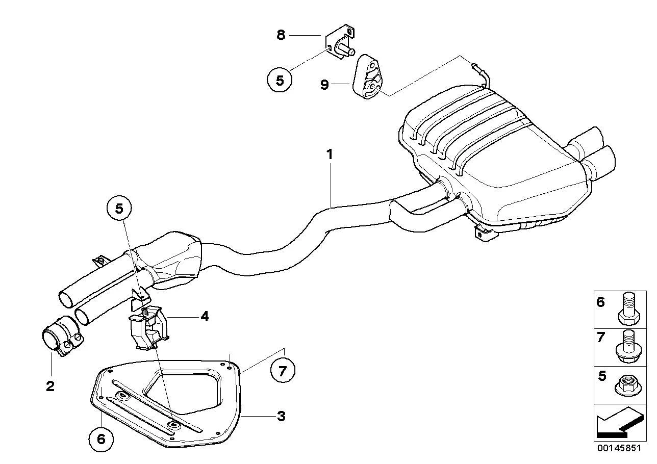 BMW Sechskantschraube E85 E86 07119904305
