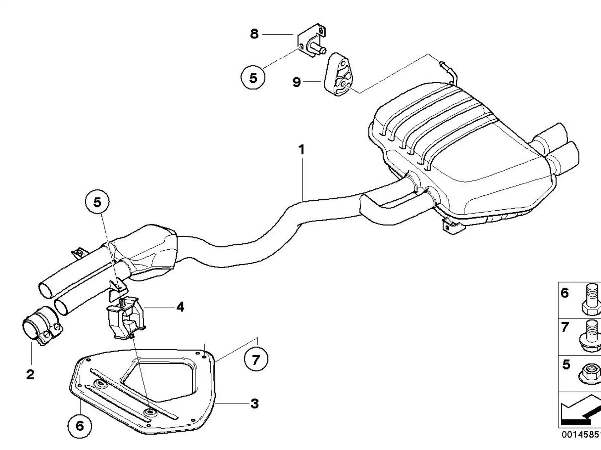 BMW Sechskantschraube E85 E86 07119904305