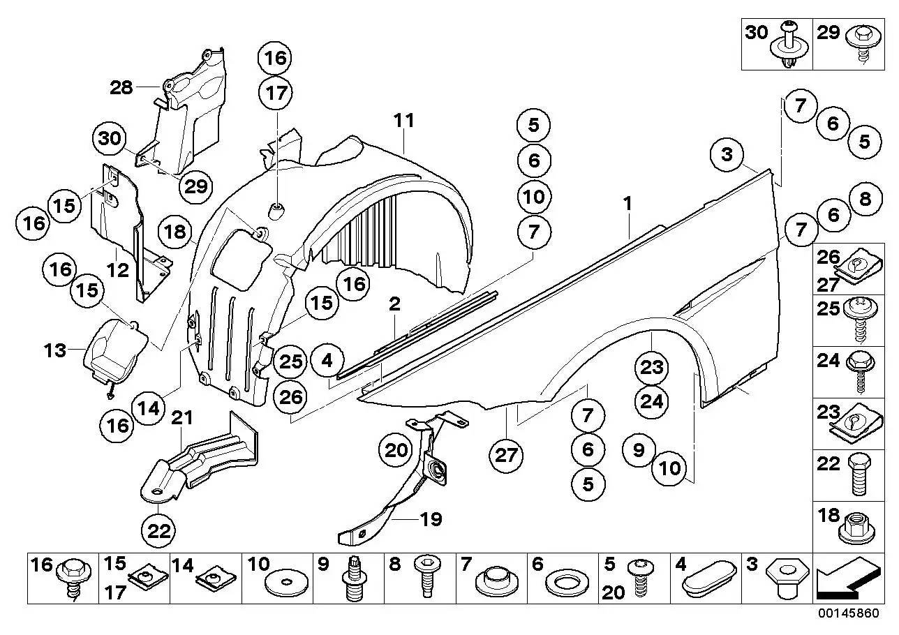 BMW Abdeckstopfen E63 E64 51717124808 - Bildposition 04