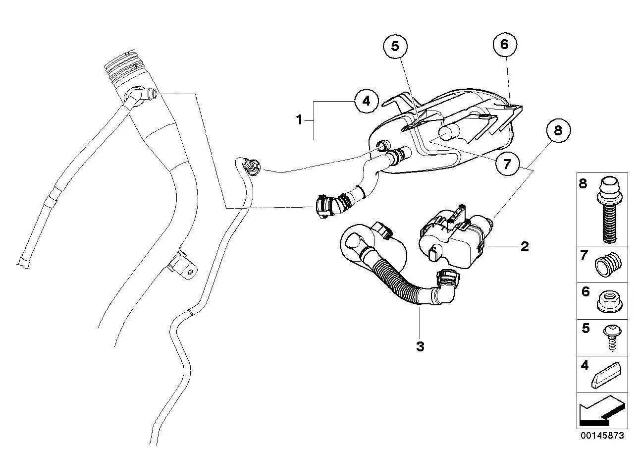 BMW Aktivkohlefilter E83 16136767907 - X3 E83