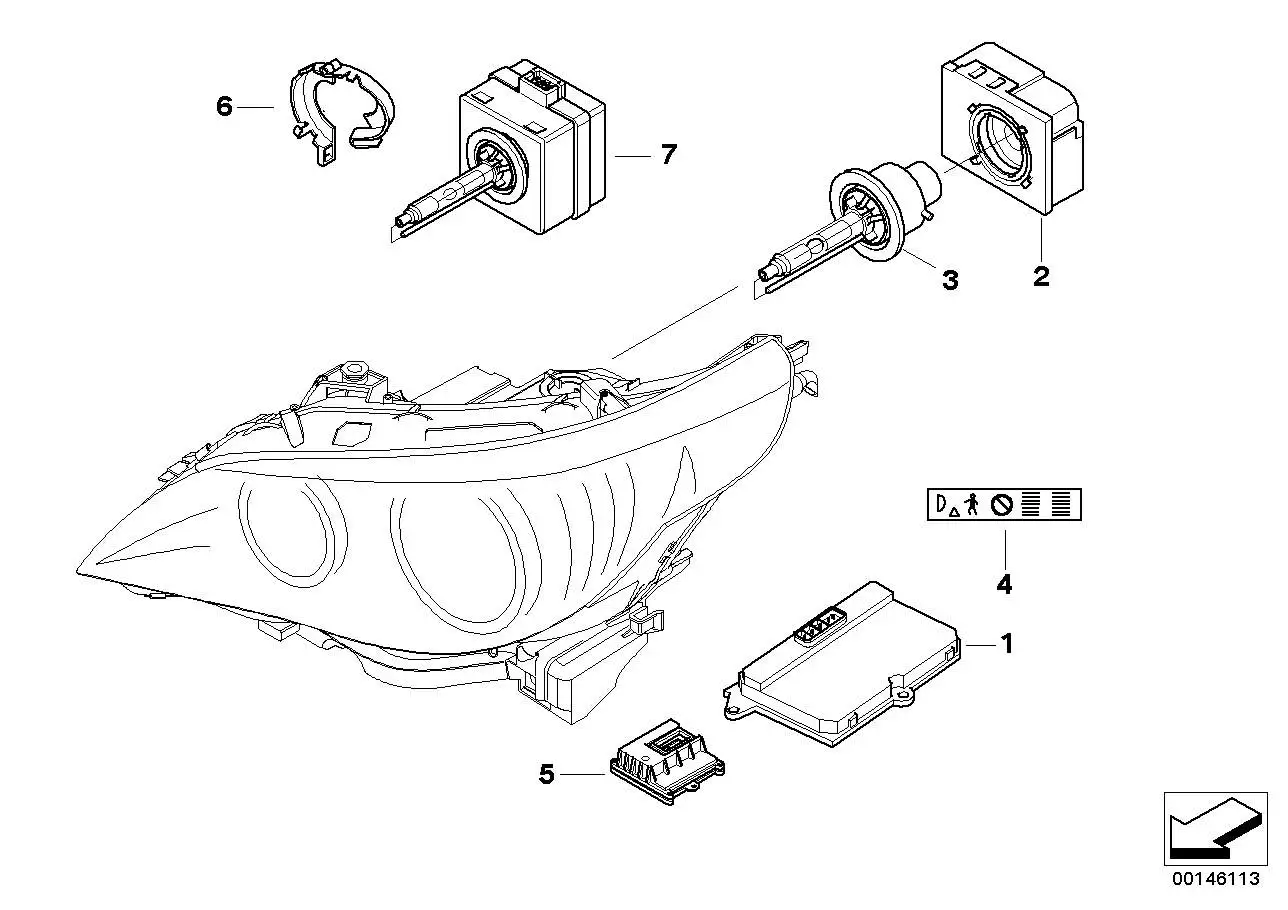 BMW Steuergerät Xenon-Licht E53 E60 E61 E65 E66 E85 E86 631269074