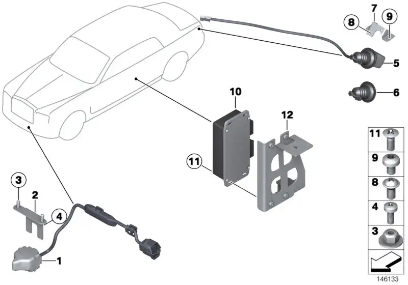 BMW Senkschraube K30 K41 R21 R21A R22 R28 07119901583