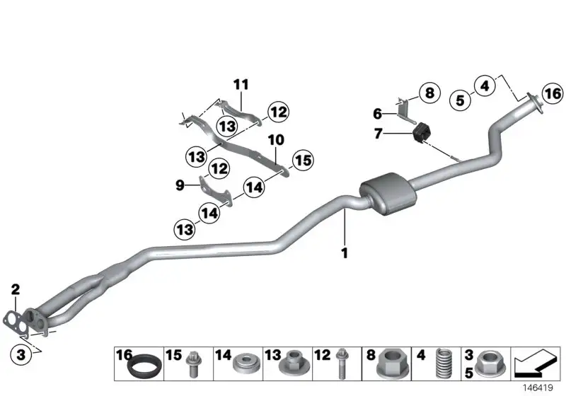 BMW Halteblech 18207547375 - Bildposition 09