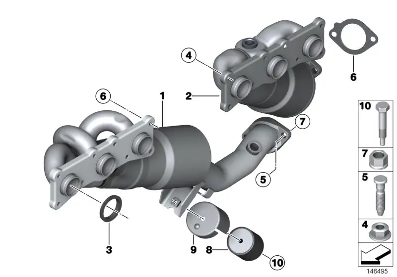BMW Wärmeschutzblech E81 E82 E83 E84 E87 E88 E90 E91 E92 E93 F25