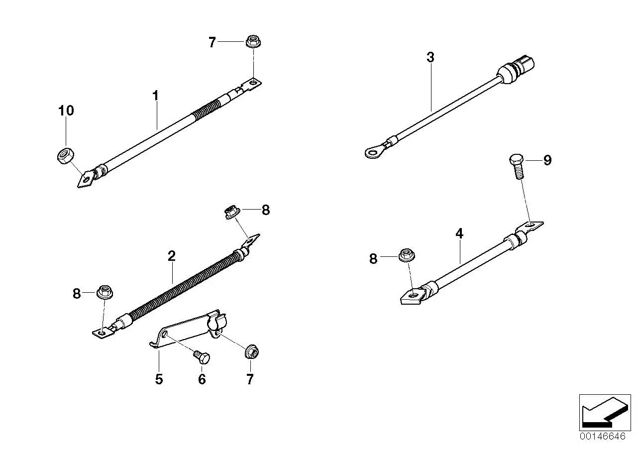 BMW Leitung Glühsystem E70 E71 E90 E91 E92 E93 12427793201 - 3er,