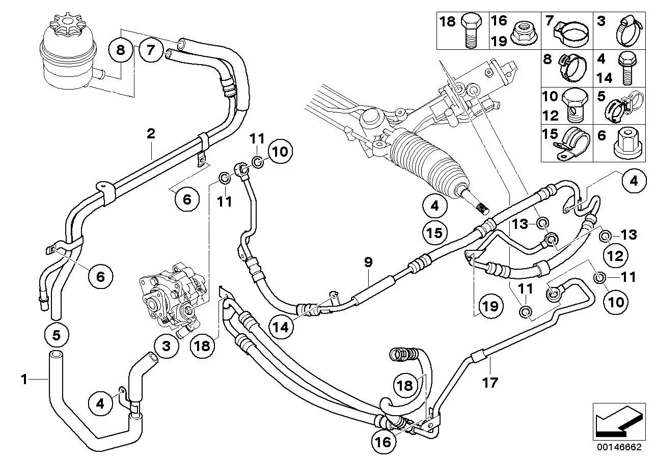 BMW Rücklaufleitung E60 E61 E63 E64 32412283095