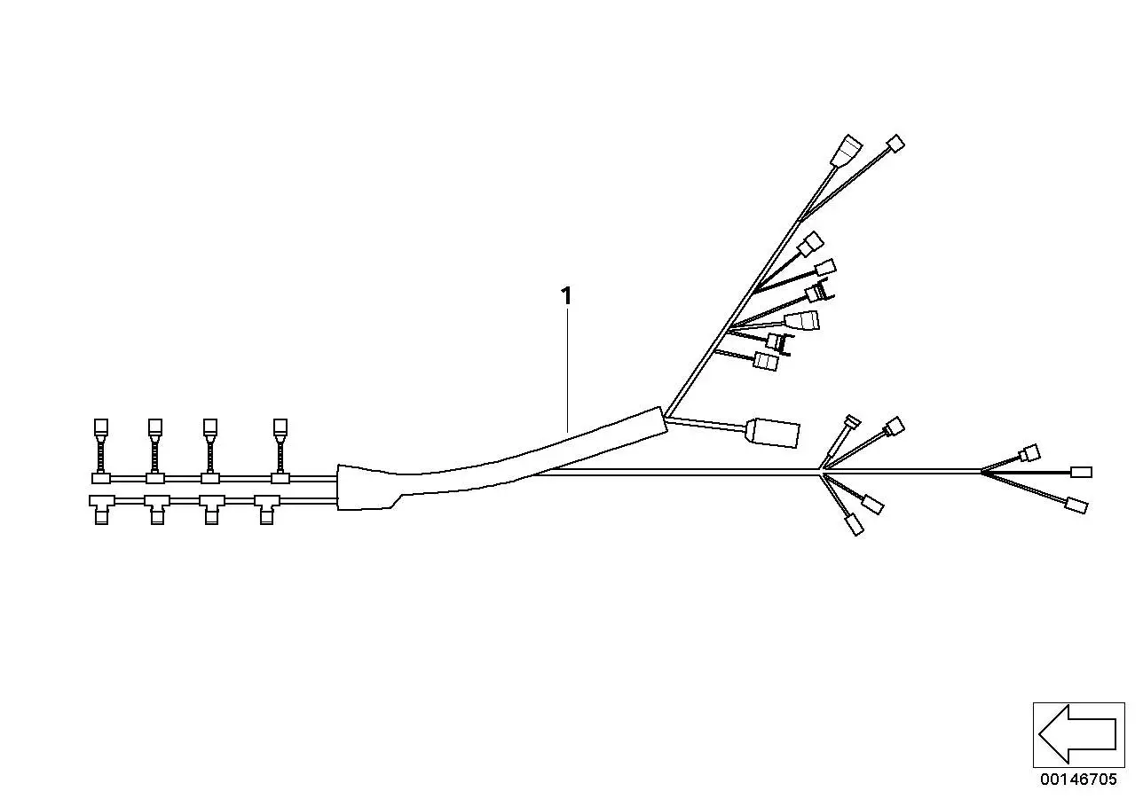 BMW Kabelbaum Einspritzventile / Zündung E81 E82 E87 E88 E90 E91