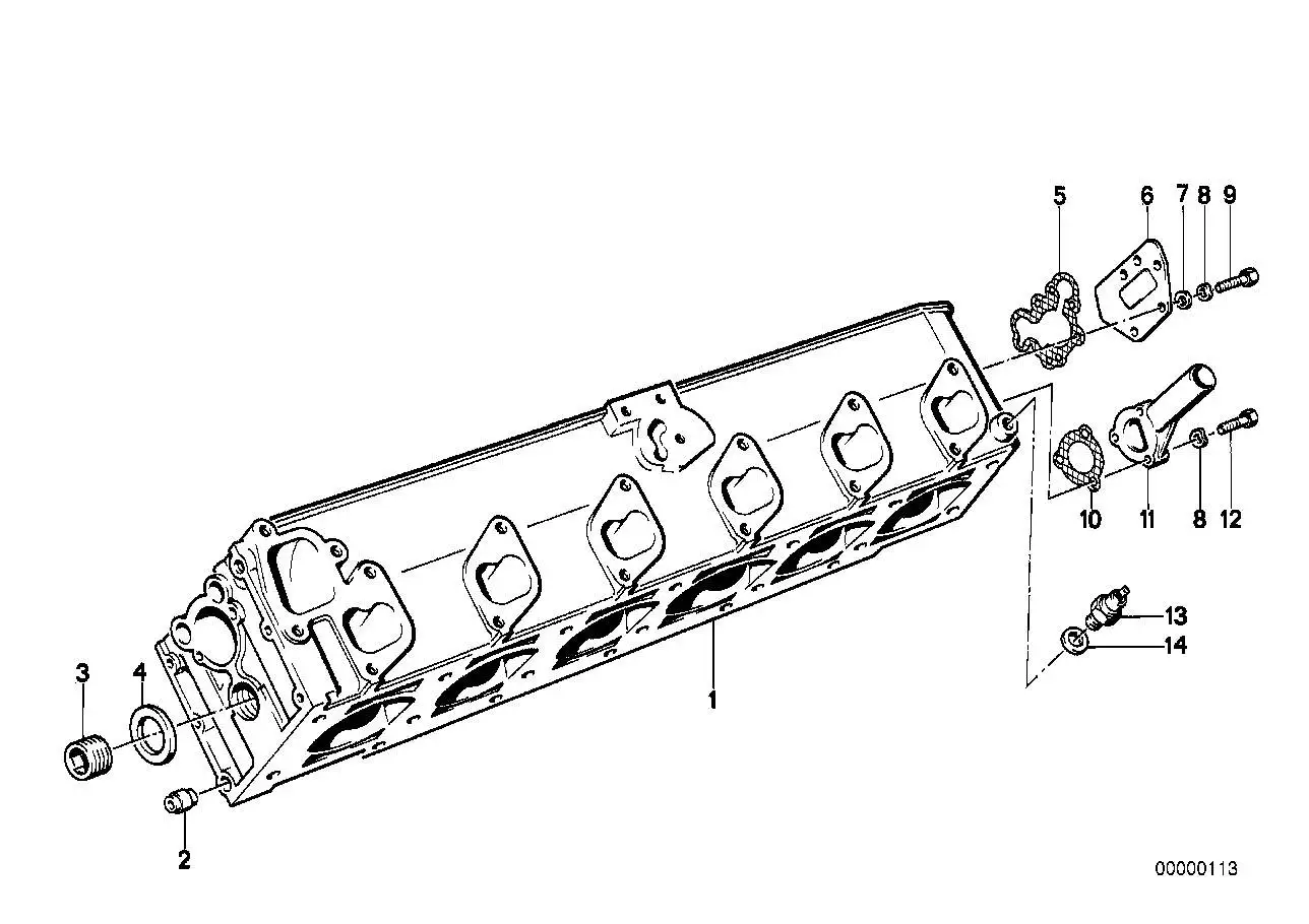 BMW Zylinderkopf E12 E23 E24 E28 11121278702 - 5er E12, 5er E28,
