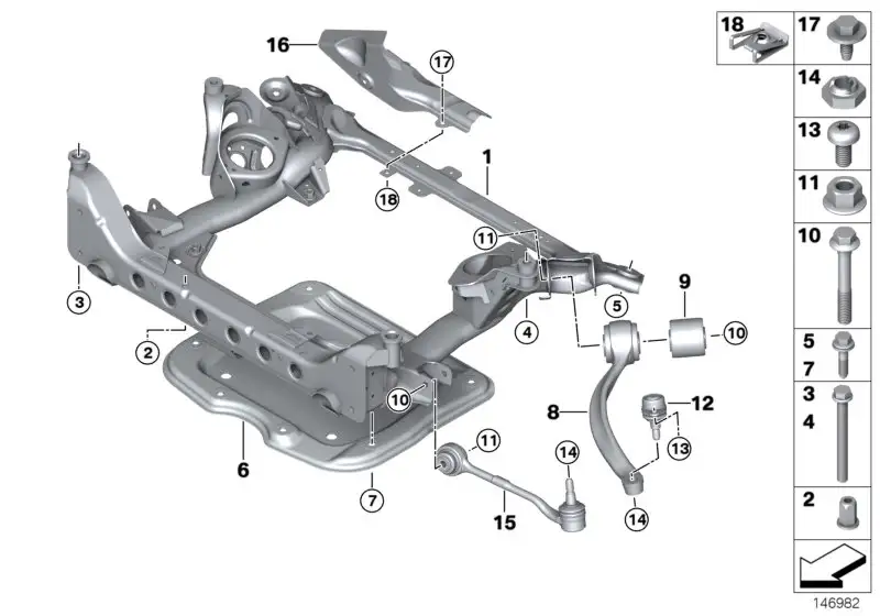 BMW Flanschkopfschraube E53 E60 E61 E84 E90 E91 E92 R60 R61 31106