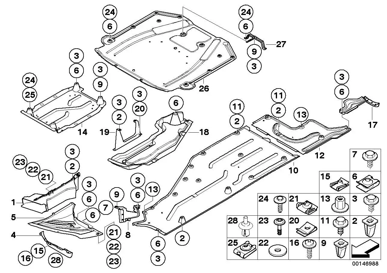 BMW Blechmutter selbstsichernd E53 E65 E66 E85 E86 32307023082 -