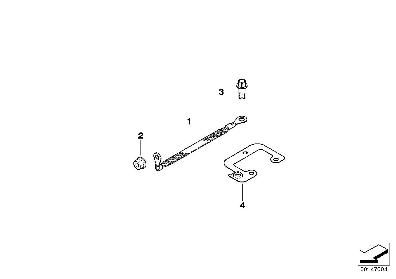 BMW Entstörband Abgasanlage E70 E71 E72 F15 F16 F85 F86 12427568573