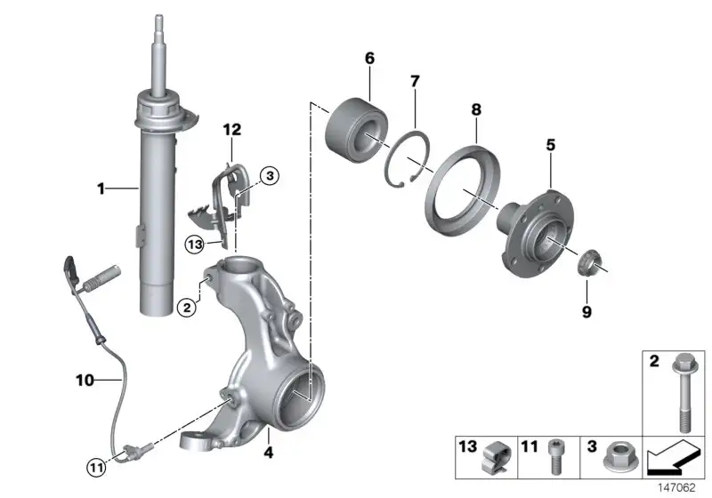 BMW Schrägkugellager E53 E60 E61 E90 E91 E92 31226783913 - 3er, 5