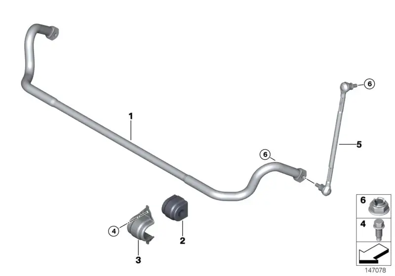 BMW Gummilager Stabilisator E90 E91 E92 31356773512