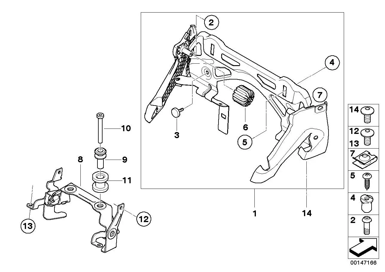 BMW Einsteckmutter K40 K43 K44 16117675408