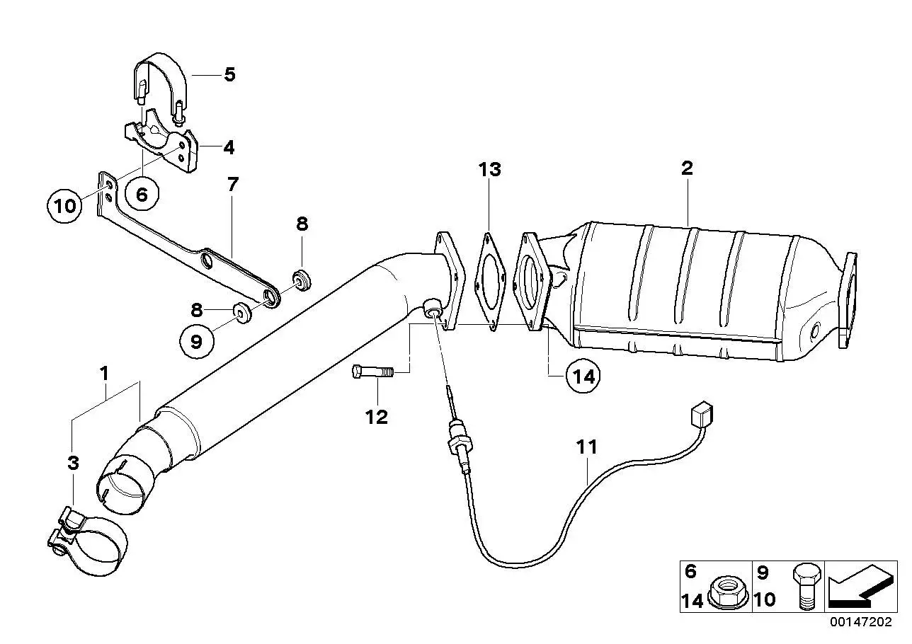BMW Spannschelle E46 E83 18307785717 - Bildposition 03