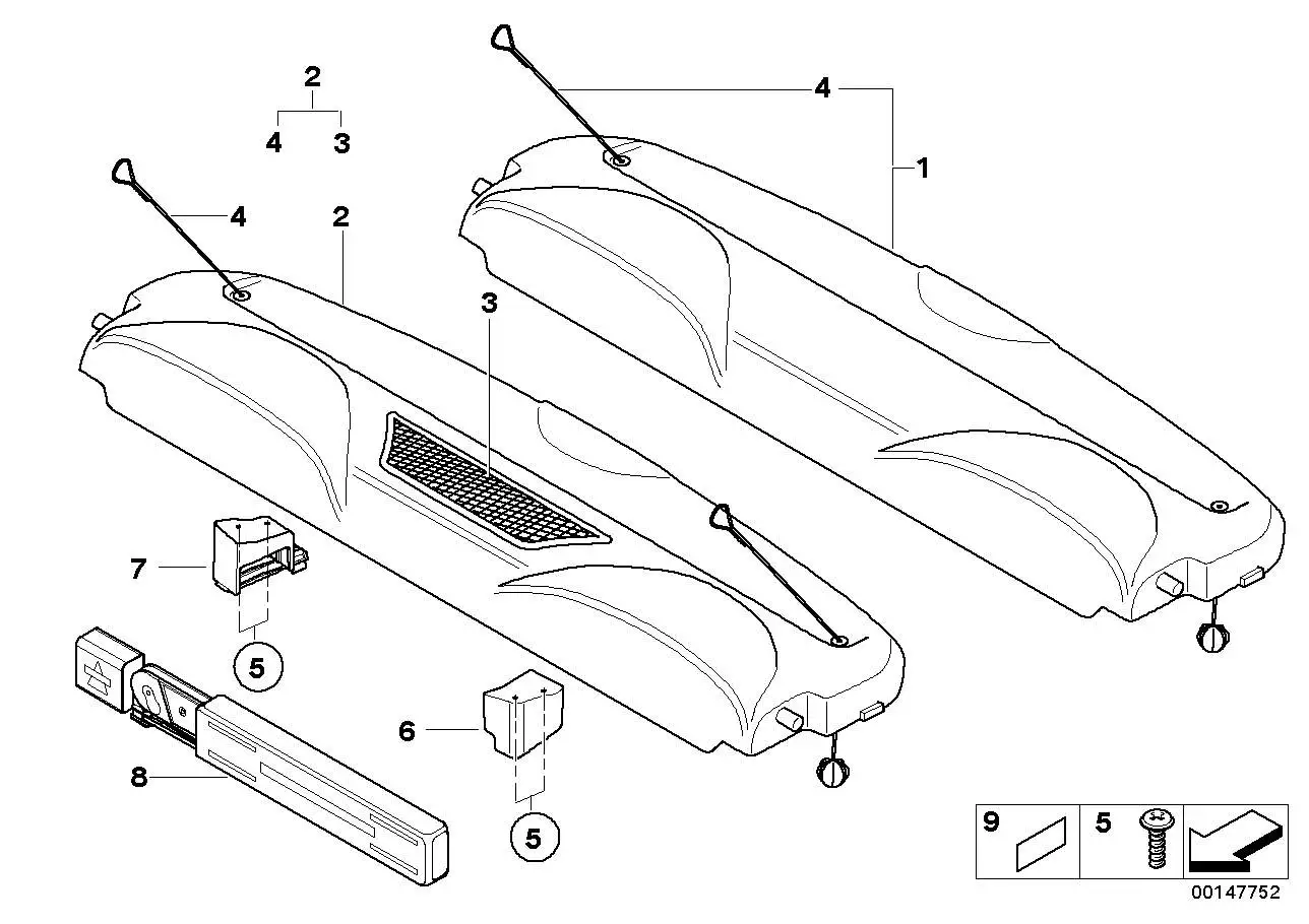 BMW Ablegeboden R53 51467111559