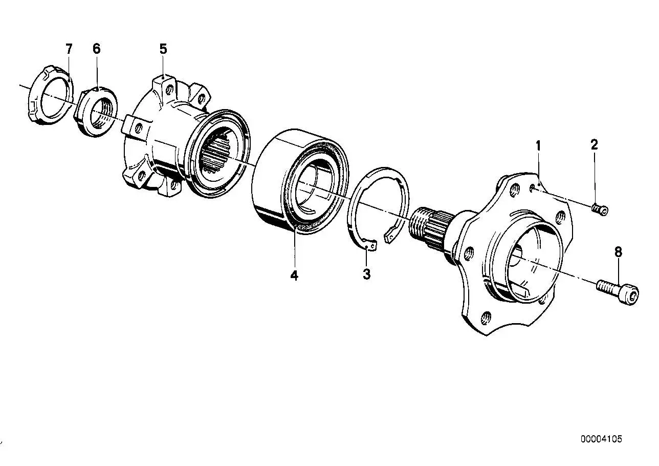 BMW Sicherungsring E30 E23 E24 E28 E32 E34 E39 E52 07119934749