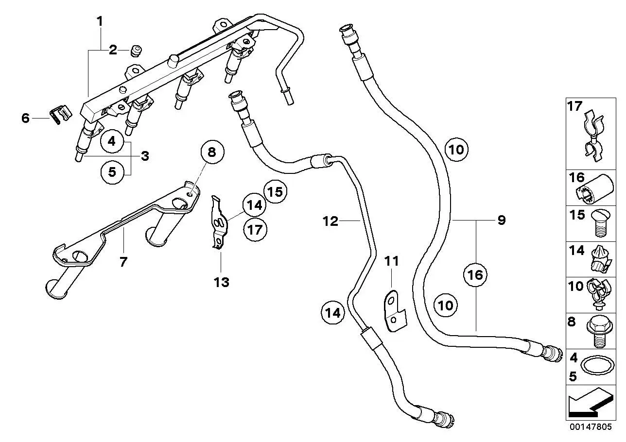 BMW Kabelhalter E39 E46 E52 E60 E61 E63 E64 E81 E82 E83 E84 E87 E