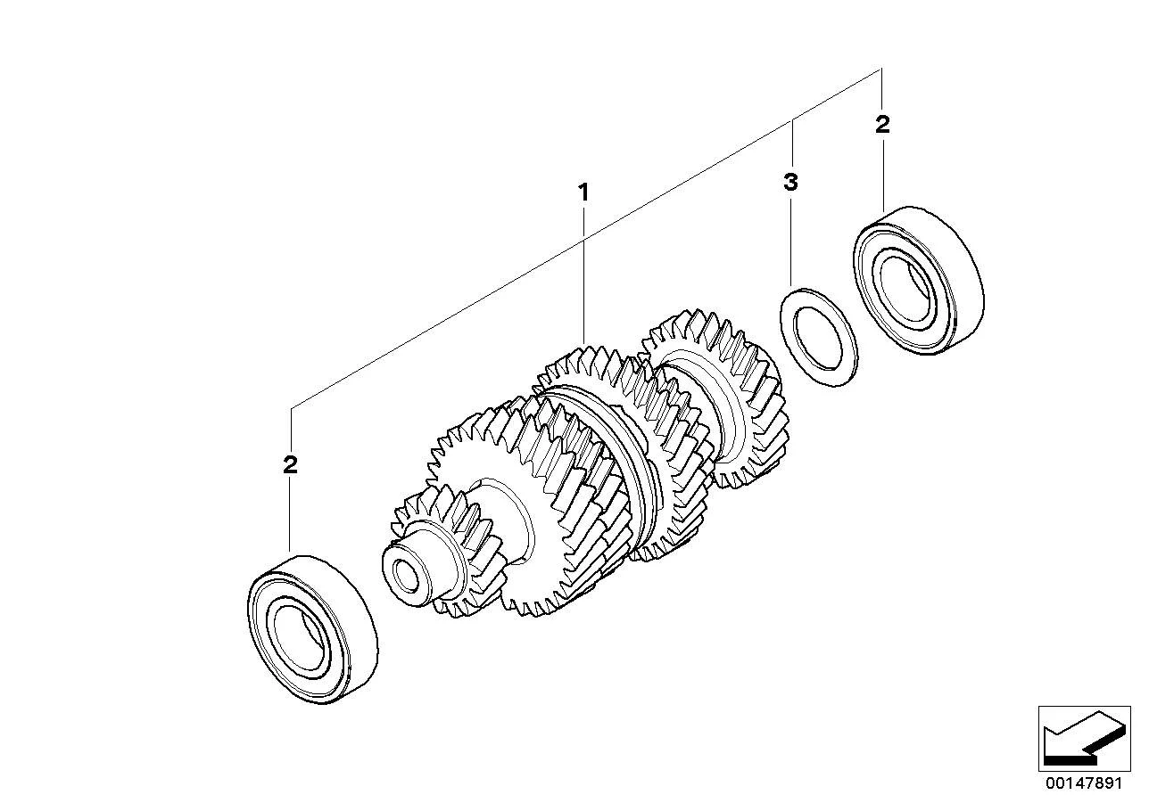 BMW Rillenkugellager Clean Bearing K25 K25H K26 K27 K28 K29 K30 R21 R21A R22 R28 23117687089