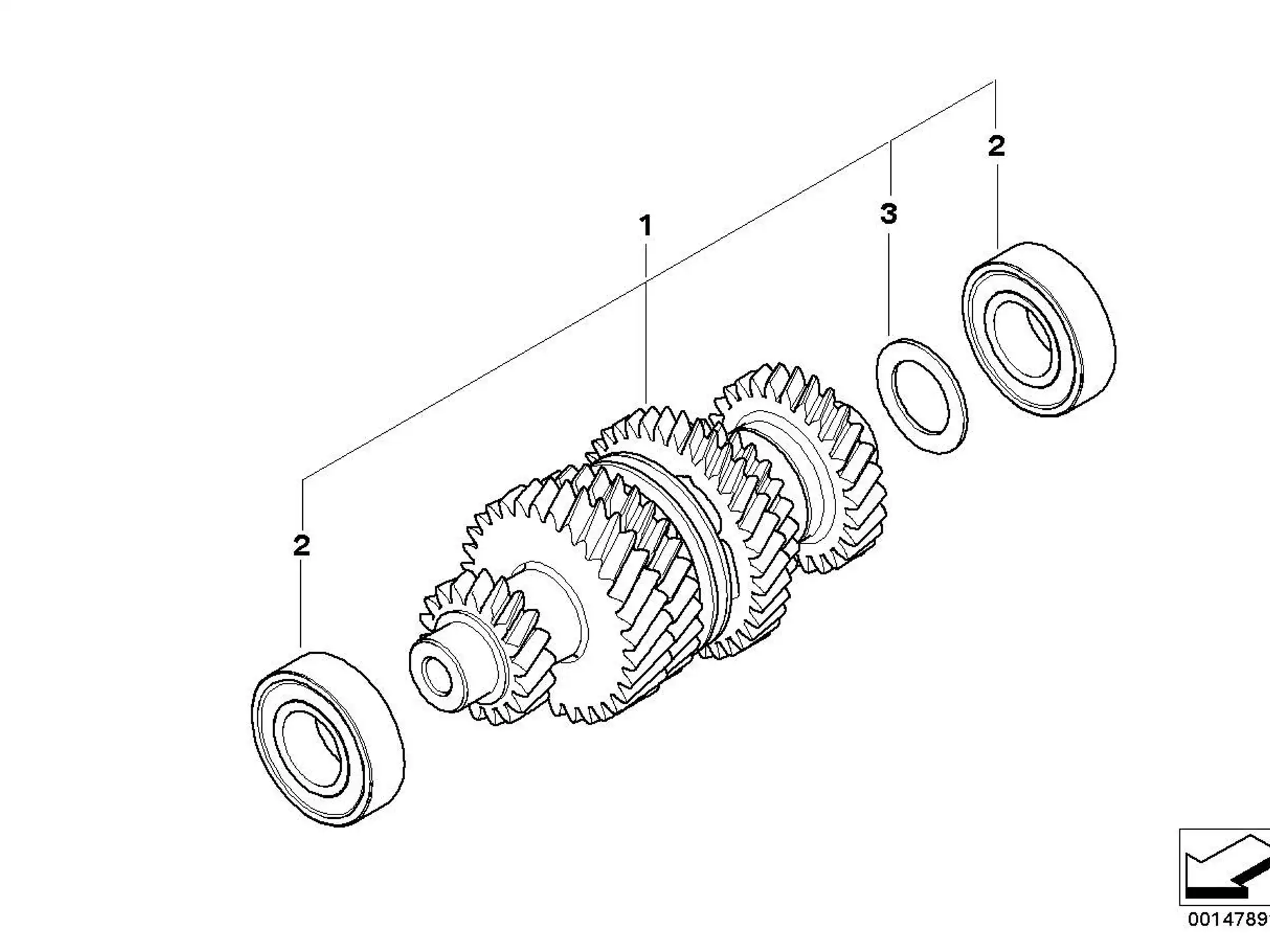 BMW Rillenkugellager Clean Bearing K25 K25H K26 K27 K28 K29 K30 R21 R21A R22 R28 23117687089
