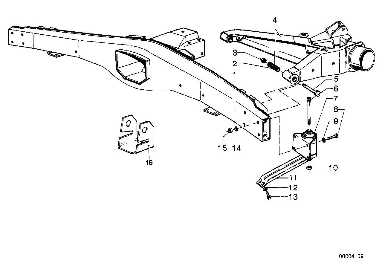 BMW Gummilager links E12 E24 33311108755 - Bildposition 07
