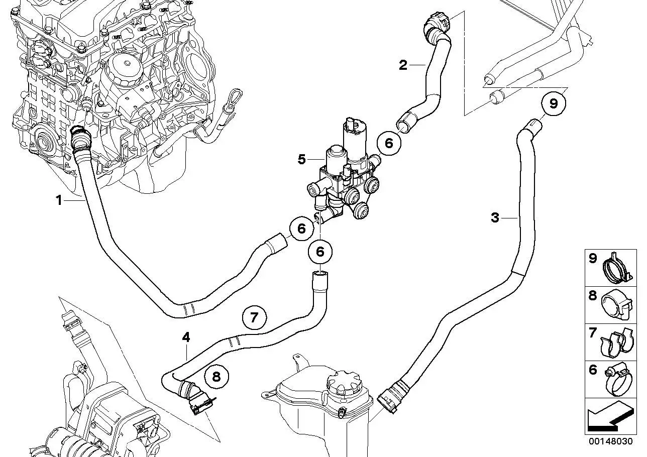 BMW Umschaltventil E90 E91 E92 E93 64126951813 - 3er