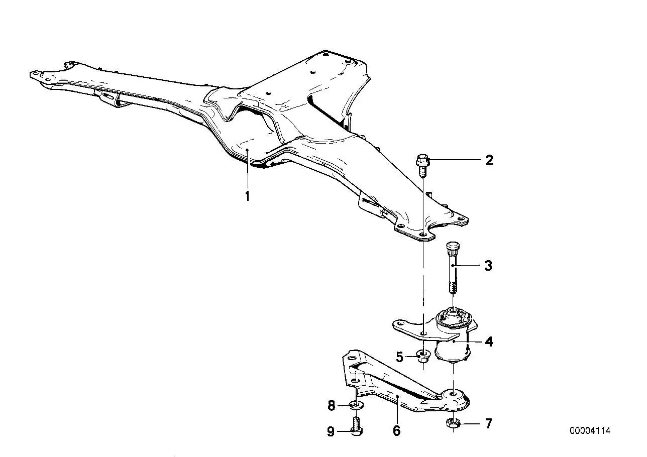BMW Gummilager rechts E23 33331119208