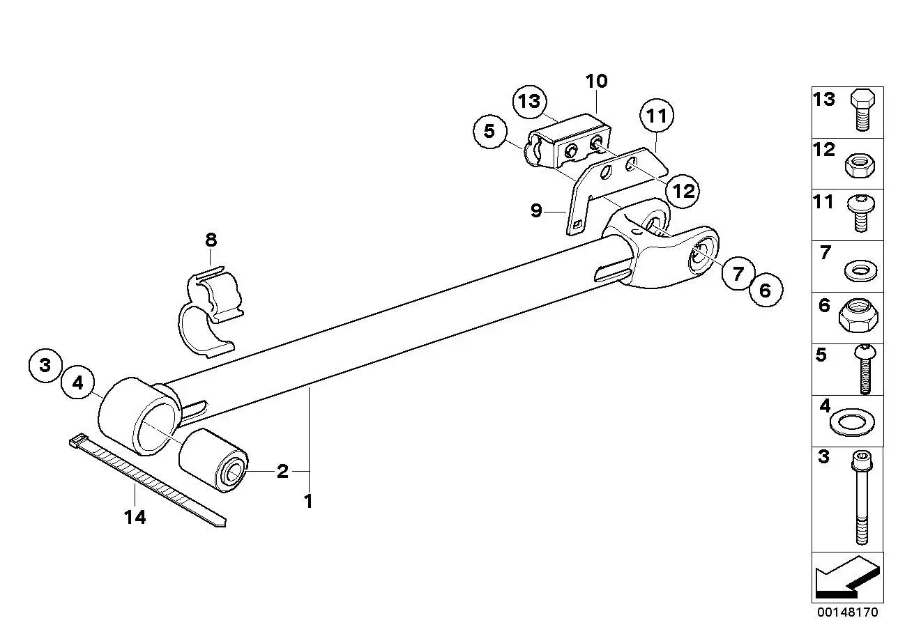 BMW Halter Bremsleitung K25H 34327689970 - Bildposition 08
