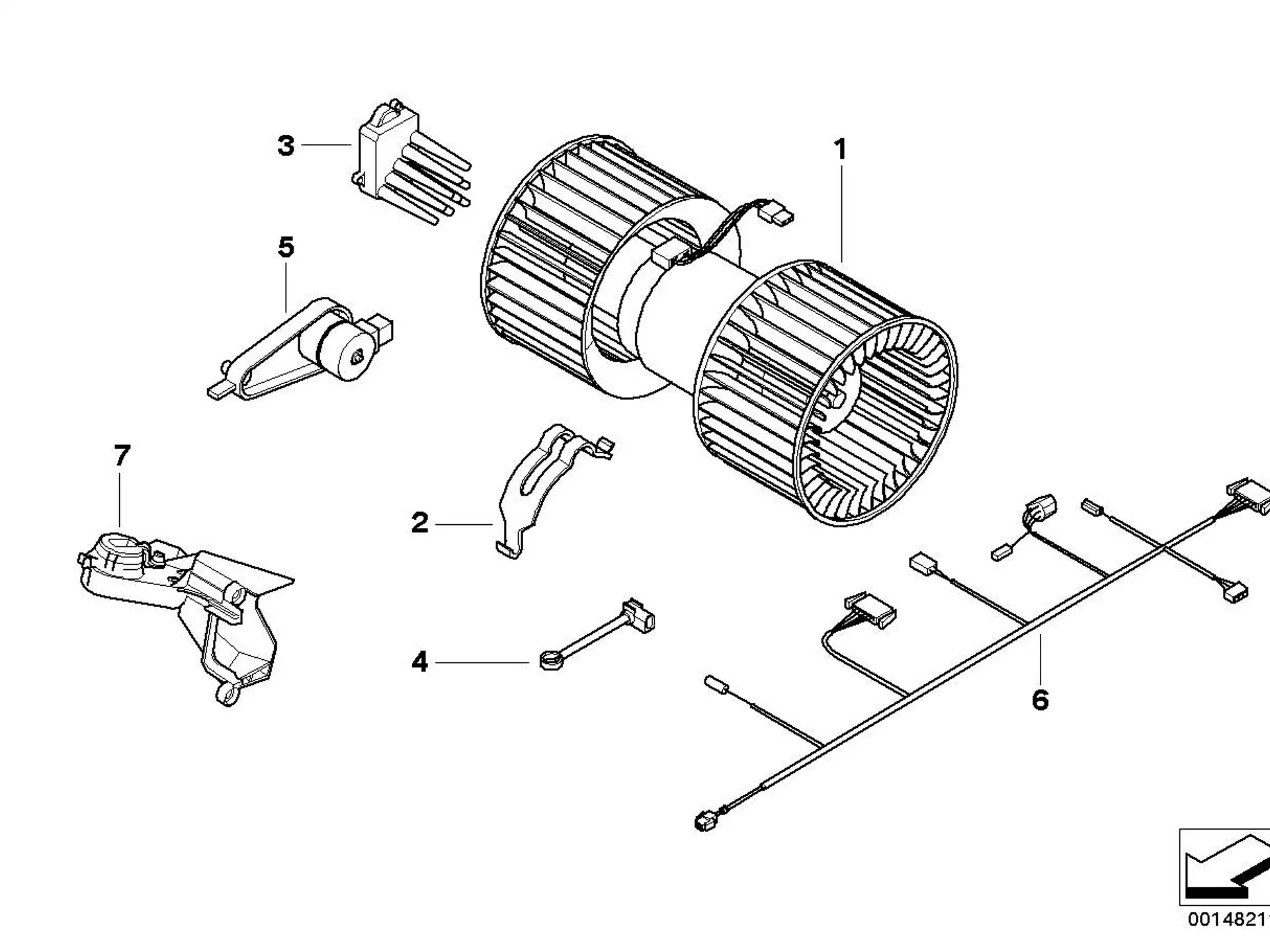 BMW Halter Stellmotor E46 E83 64116979467