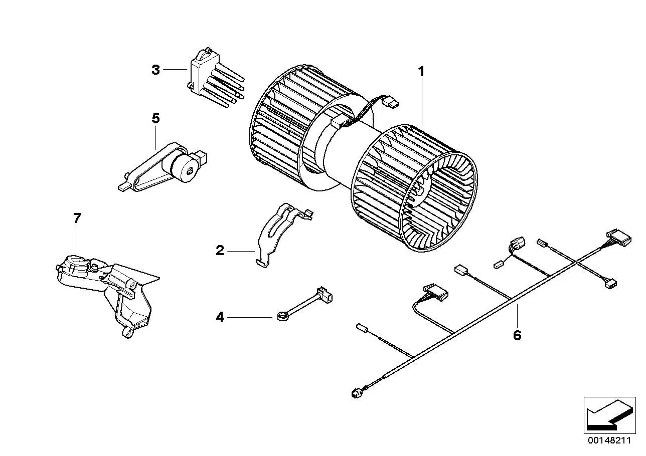 BMW Temperatursensor Heizkörper/Verdampfer E46 E66 E81 E82 E83 E8