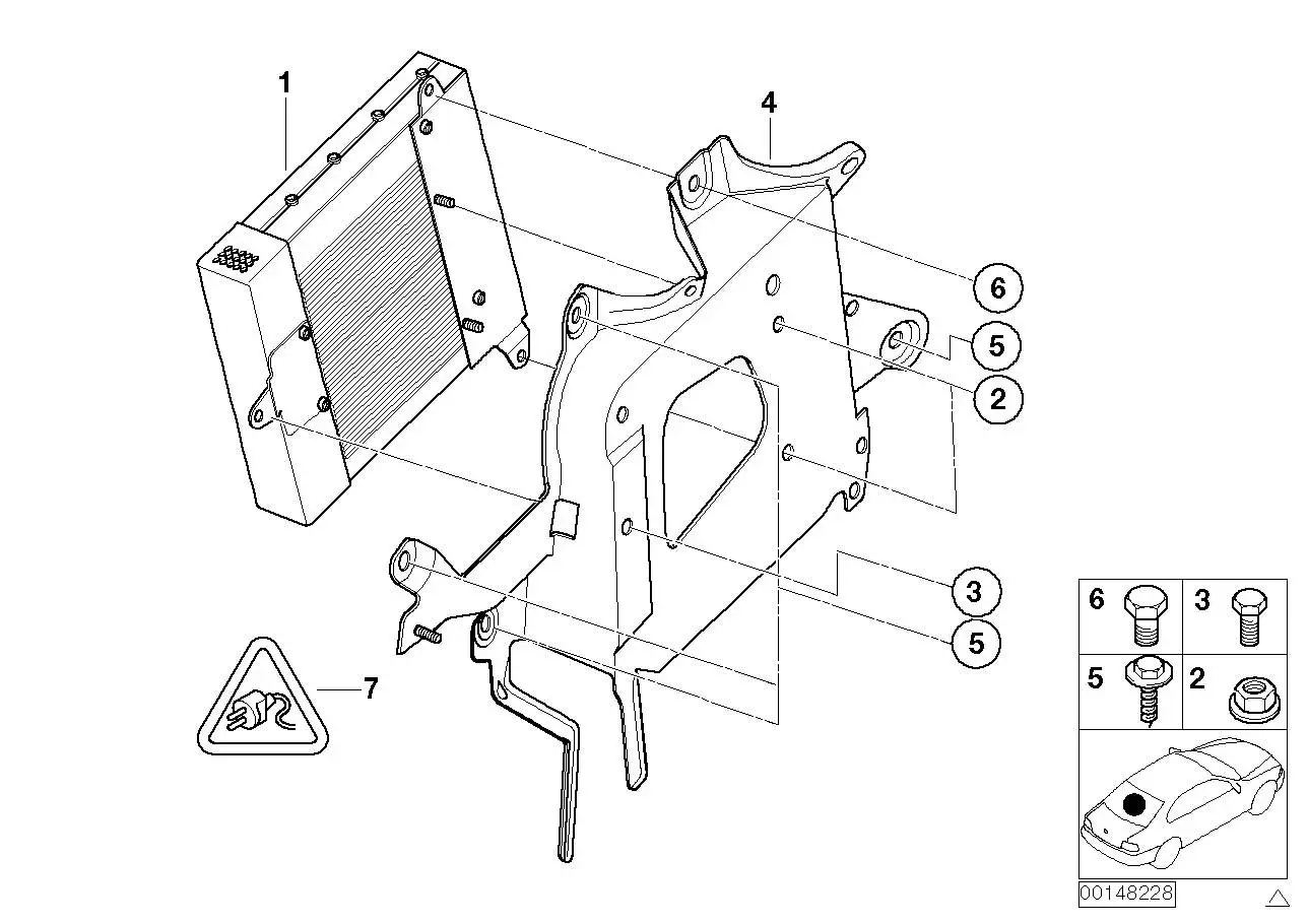 BMW Halter Verstärker E46 65138380118