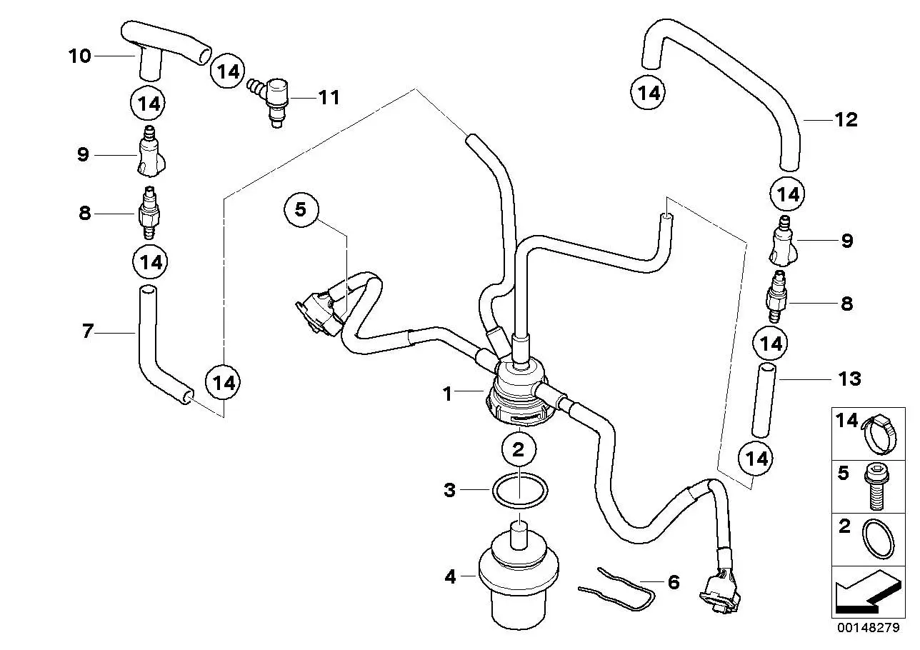 BMW Kraftstoffschlauch Vorlauf K25H 13537690242 - Bildposition 10