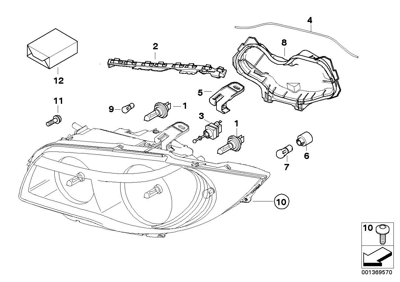 BMW Lampenfassung Blinkleuchte E81 E82 E87 E88 63126940665