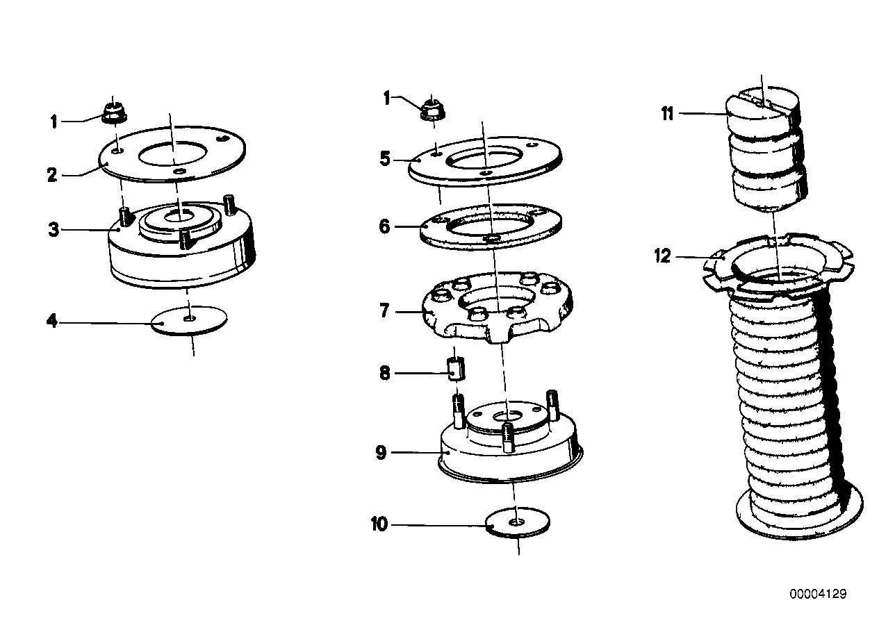 BMW Stütztopf E12 E23 E24 E32 E34 33521136063