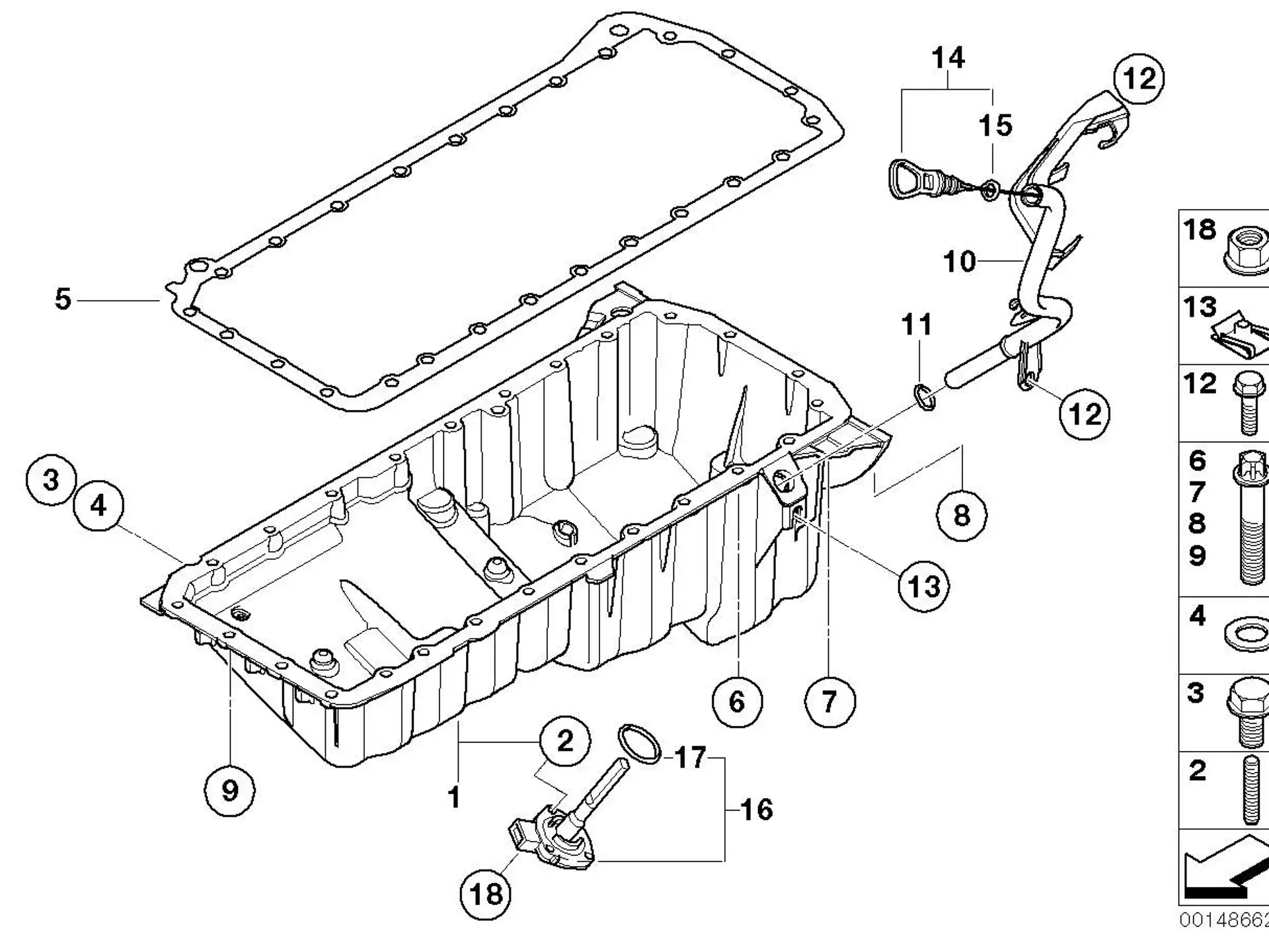 BMW Dichtung Metall E60 E61 E63 E64 E65 E66 E70 E71 E83 E90 E91 E92 E93 11137802669