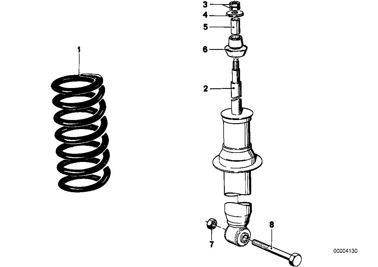 BMW Sechskantschraube E12 E23 E24 E31 07119914832 - 5er E12, 6er
