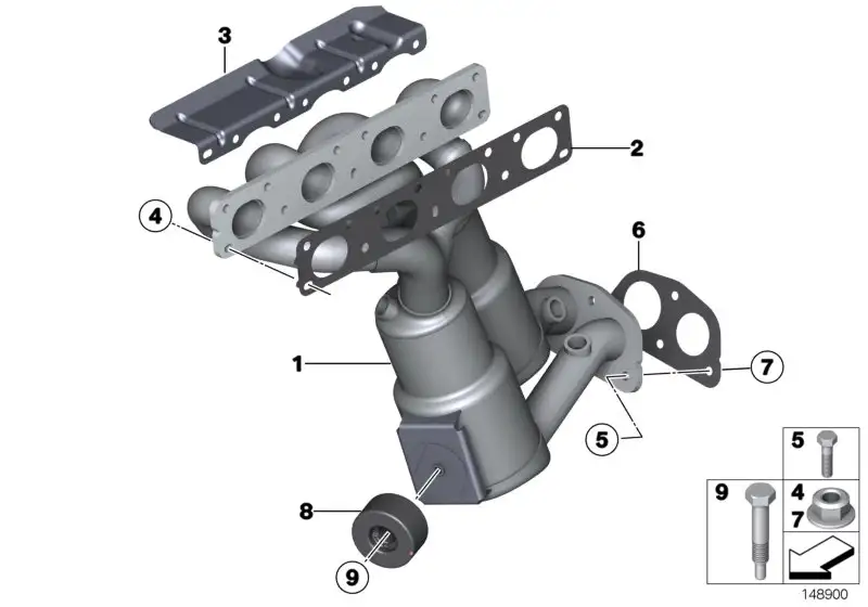 BMW Flachdichtung E81 E82 E84 E87 E88 E90 E91 E92 E93 18407527796