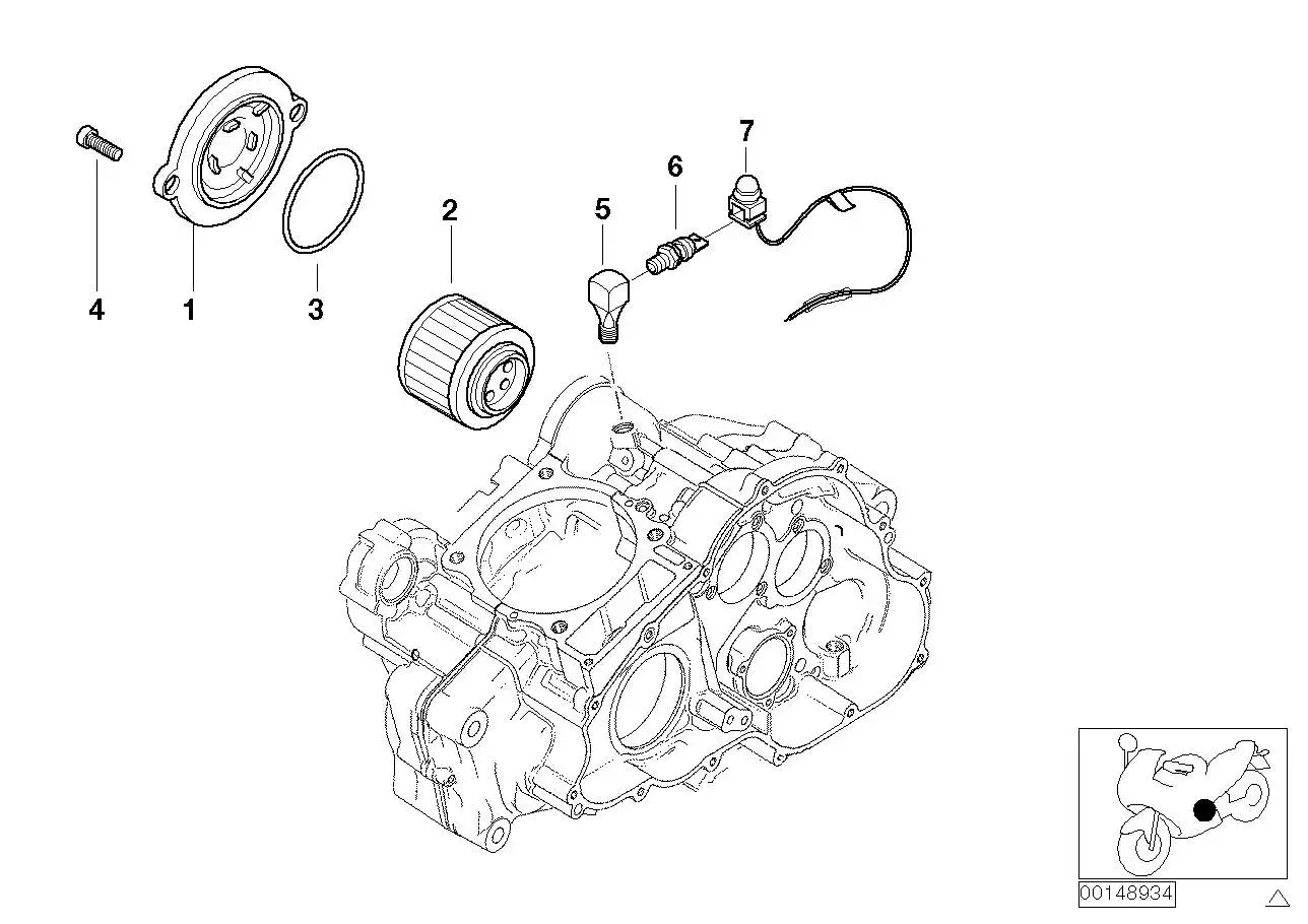 BMW Öldruckschalter K15 R13 12637689965